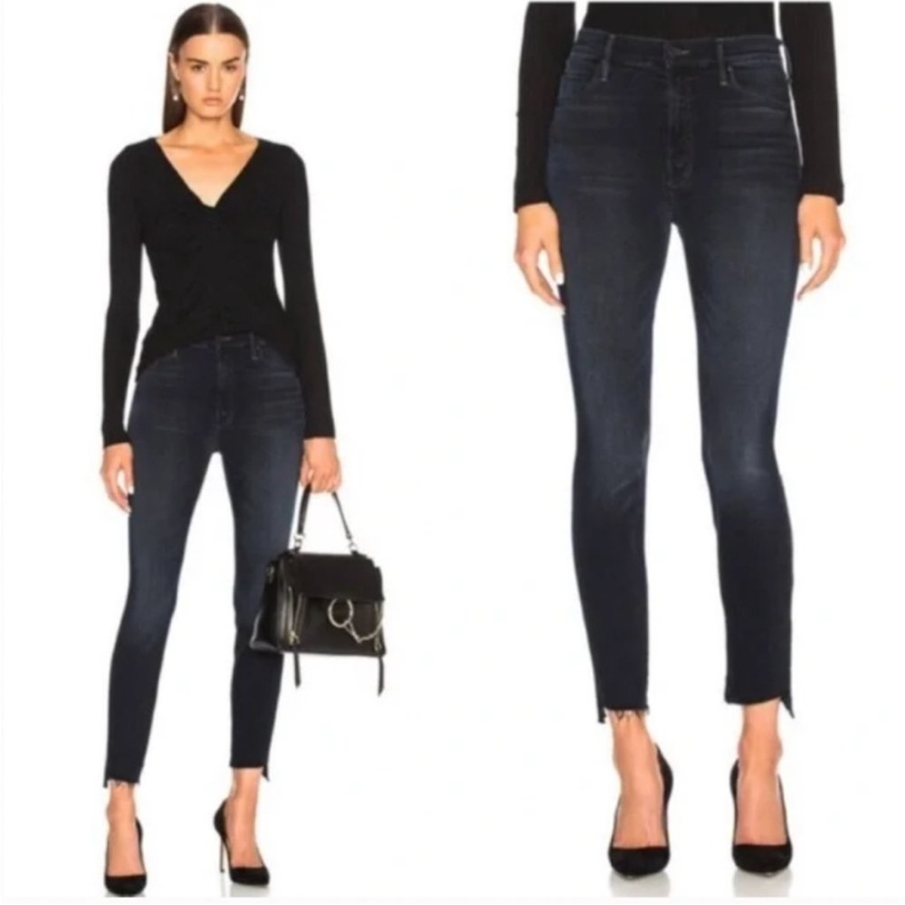 Mother The Stunner Zip Two Step Fray Higg Rose Jean